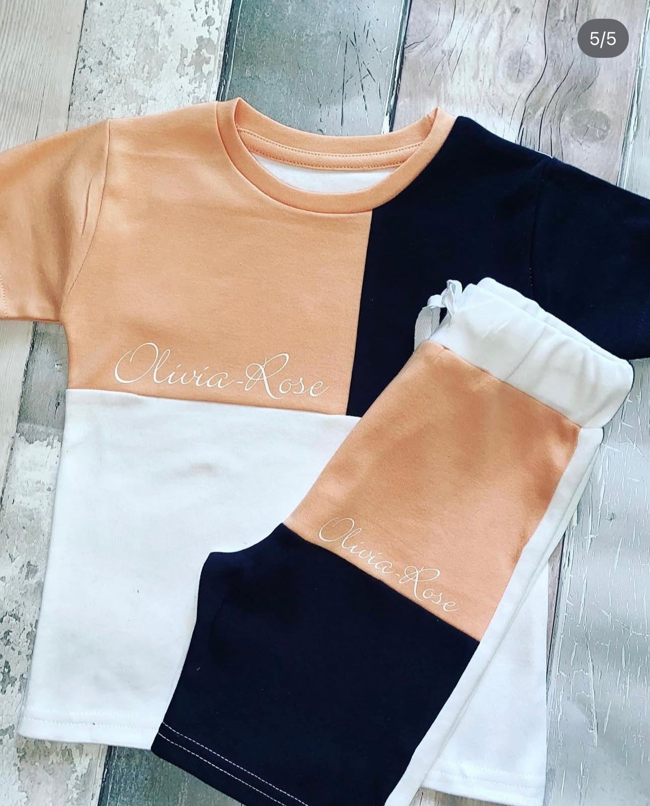 Unisex Panel T-Shirt & Short Set